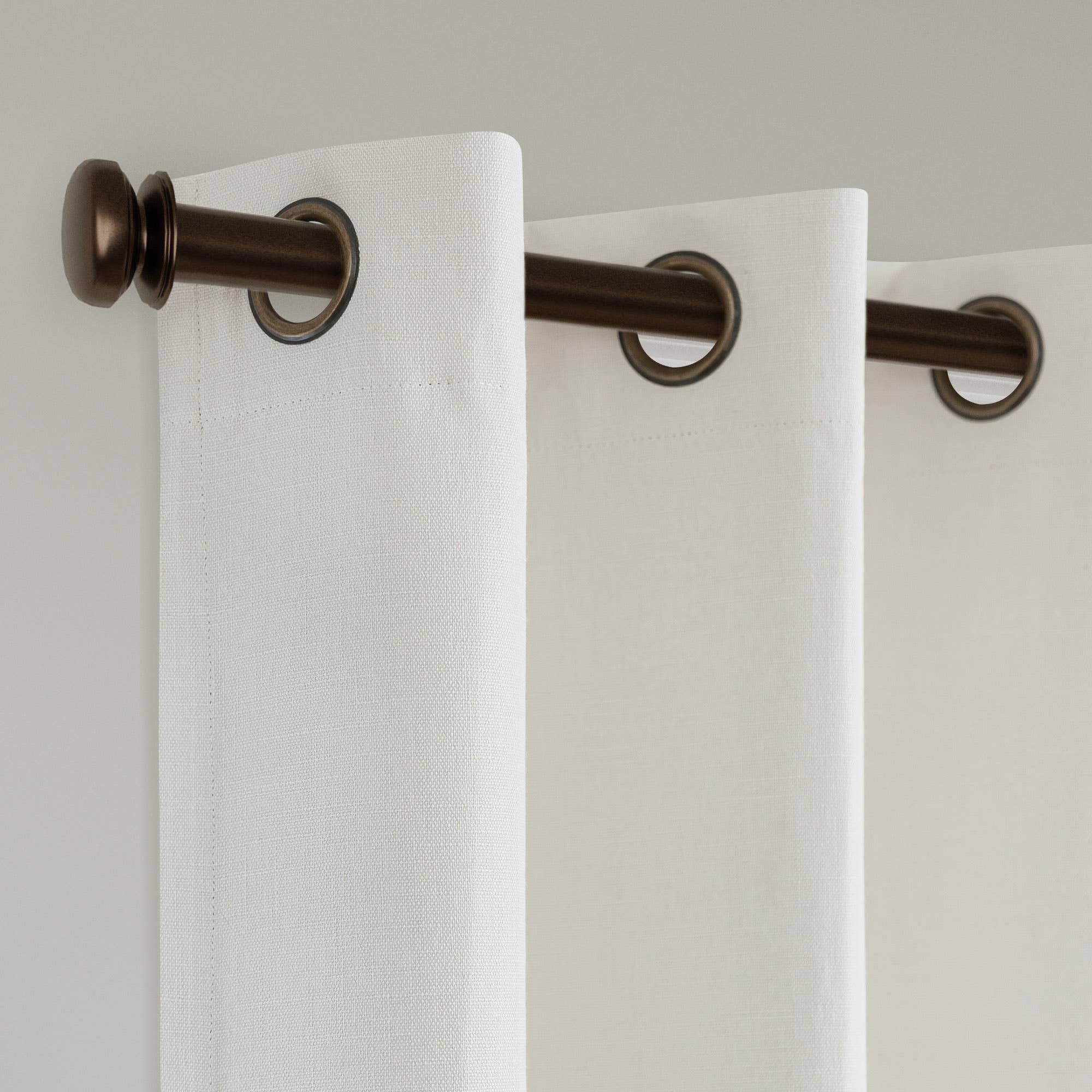 Awesome Home – Großhandel Vorhang – Verdunkelungsvorhänge mit Leinenstruktur und Ösen, 2 Paneele56