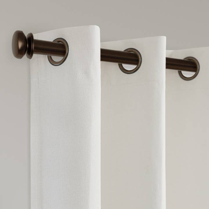 Awesome Home - Wholesale Curtain - Linen Texture Blackout Grommet Curtains Pair, 2 Panels56