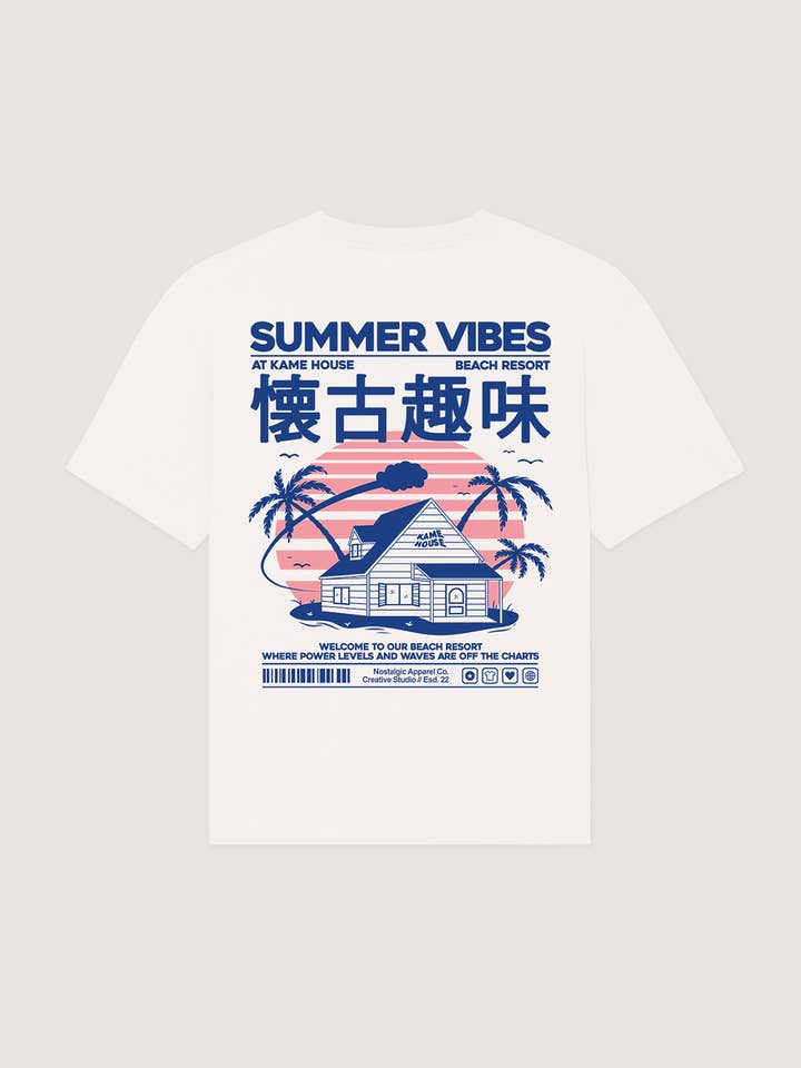 Kame House | OffWhite Tee for wholesale by Nostalgic Apparel