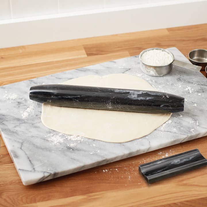 Fox Run Brands – wholesale Rolling pin – Fox Run Marble Tapered Rolling Pin, Black, 12"