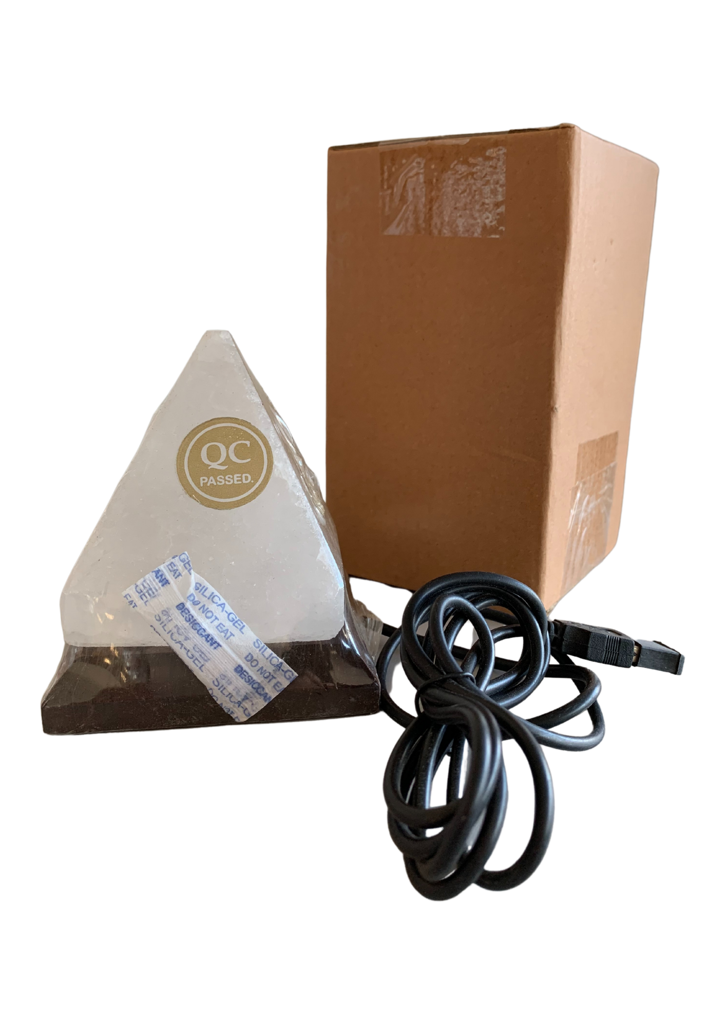 Soorprendimi - IFP ideaforproject srl - Wholesale Accent/Desk Lamp - White pyramid Himalayan salt USB lamp1