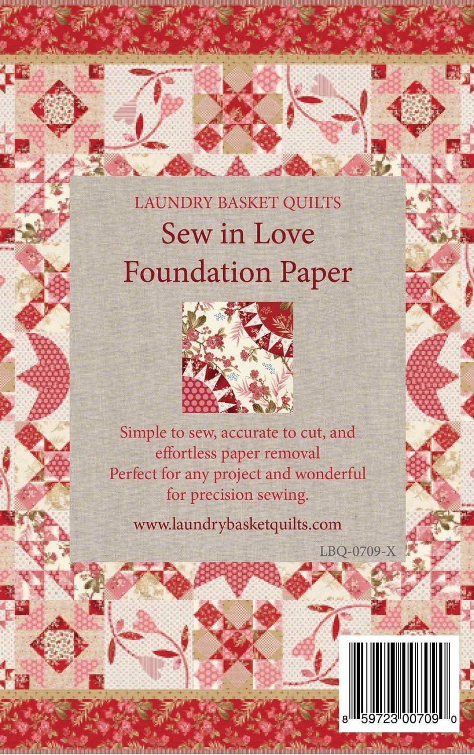 Laundry Basket Quilts - Wholesale Craft Supplies - Foundation Paper - Sew in Love