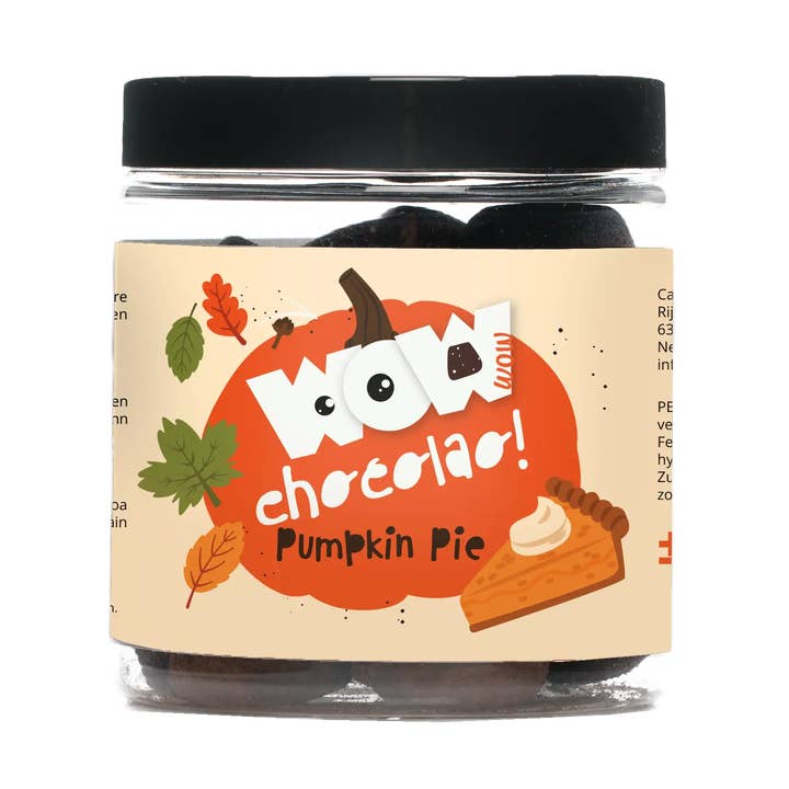 Pumpkin Pie - Autumn chocolate truffles - Gifting jar 130g for wholesale by WOW Chocolao! - US Office