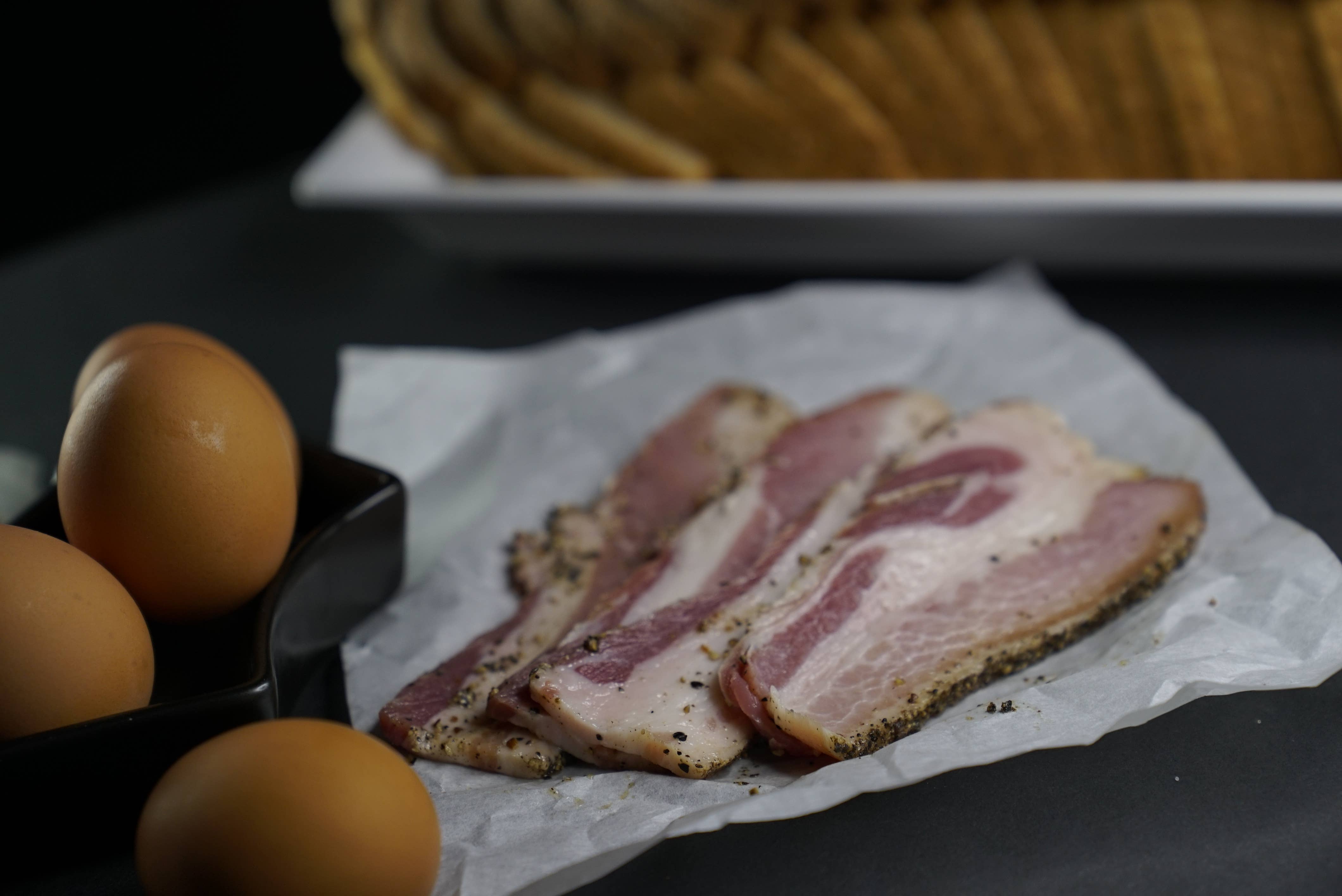 MeatCrafters Inc. - Wholesale Pork - Smoked Naked Bacon: Duroc Pork, Maple-Cured, Thick-Cut2