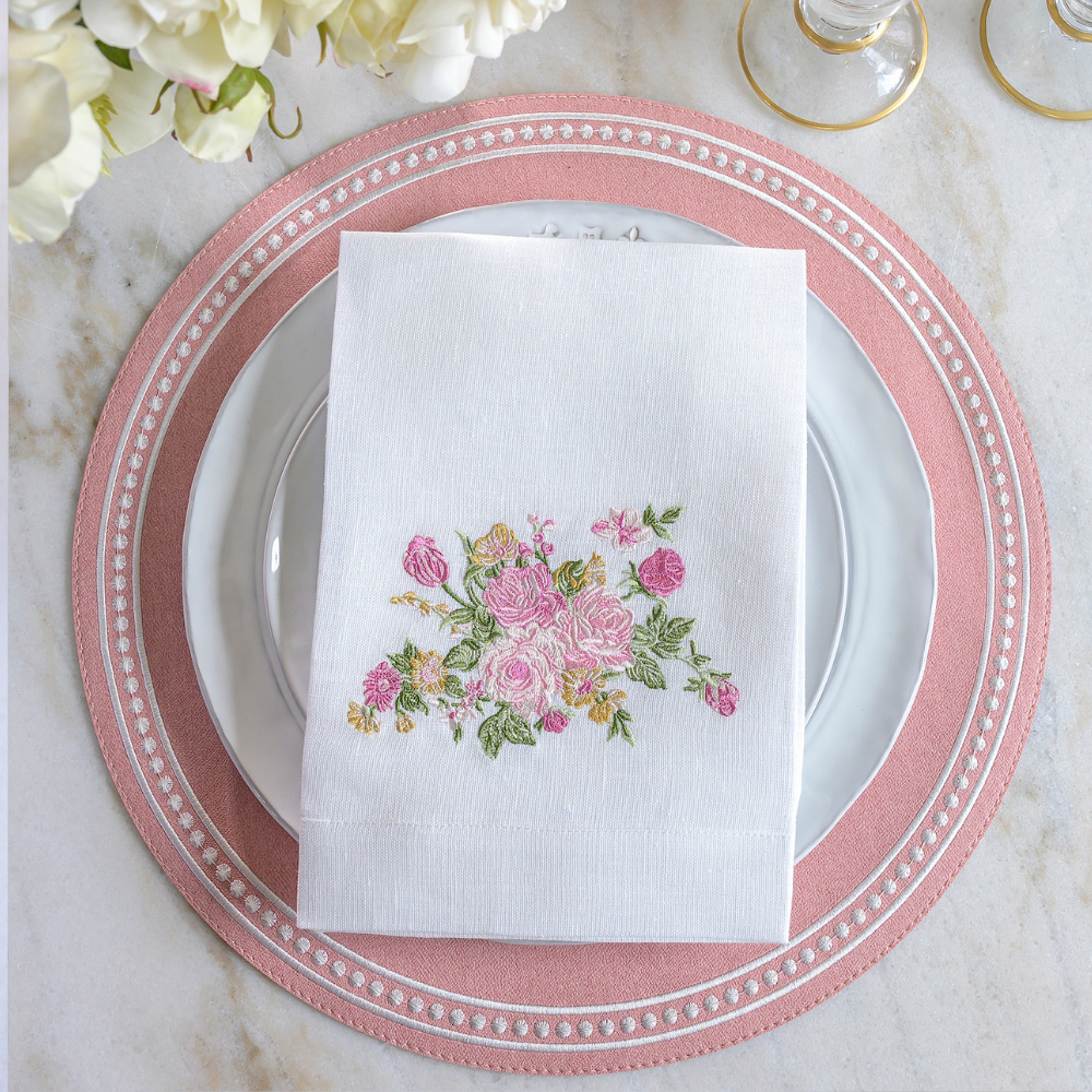Arte Italica & Crown Linen Designs - Wholesale Placemat - Palermo Perla placemat - Uitverkoop5
