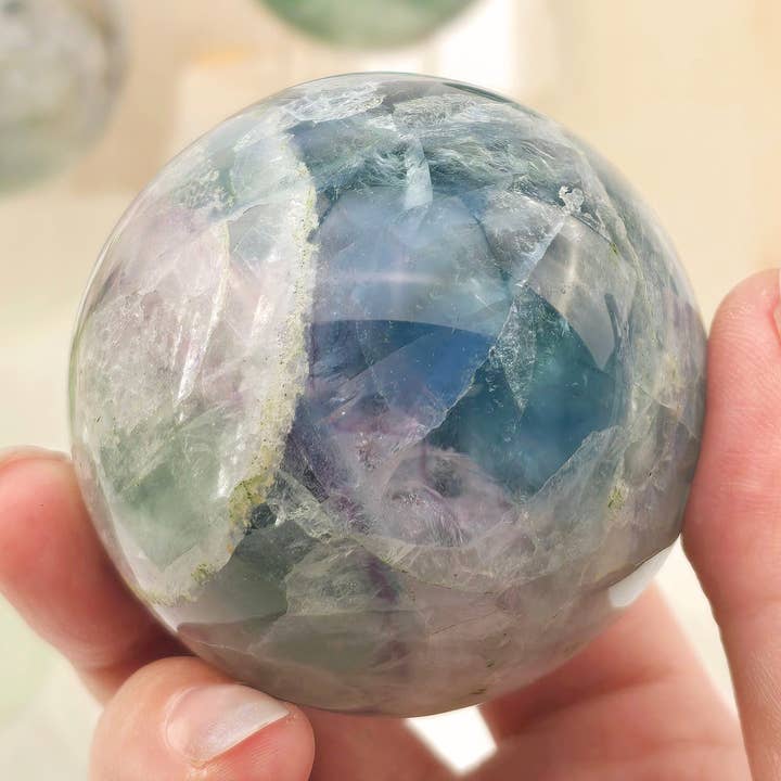 Fluorite Crystal Sphere - You Choose #1 for wholesale by Rock Paradise