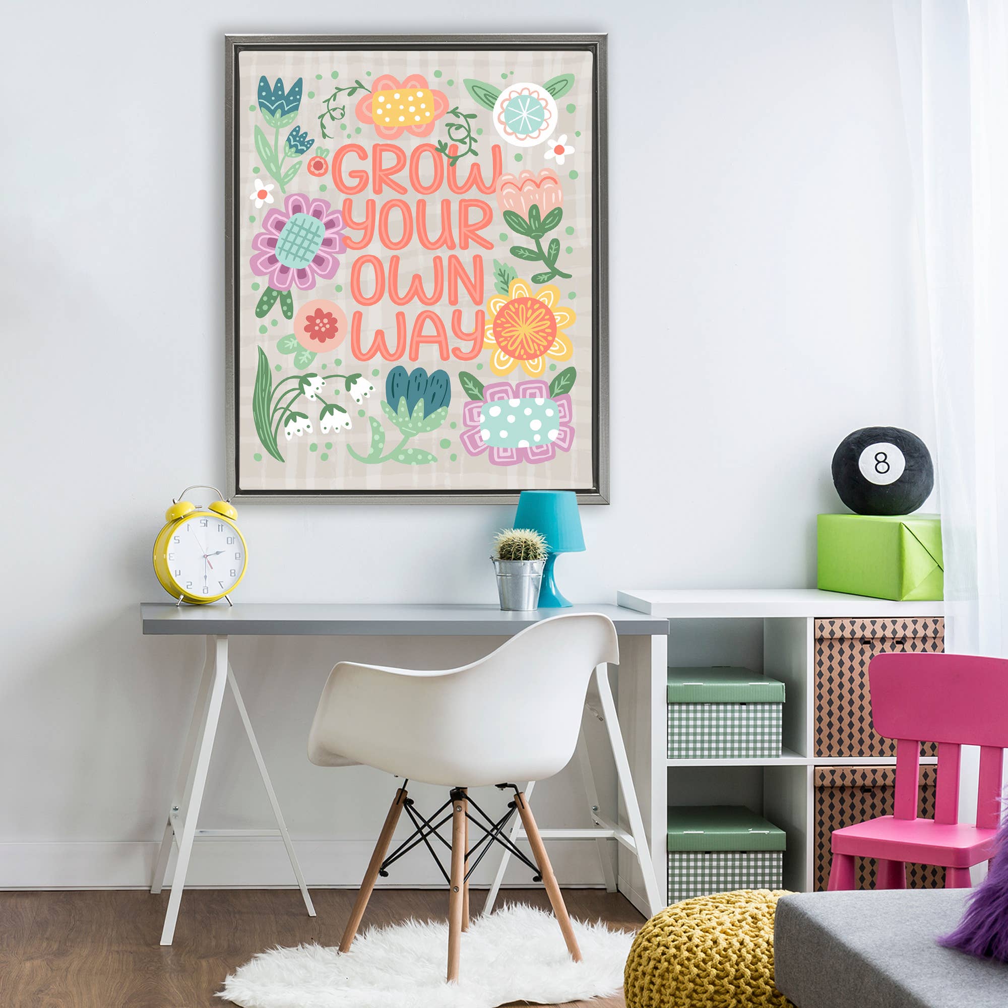 Stupell Industries - Wholesale Wall Sign - Grow Own Way Spring Plaid - Framed Wall Art5