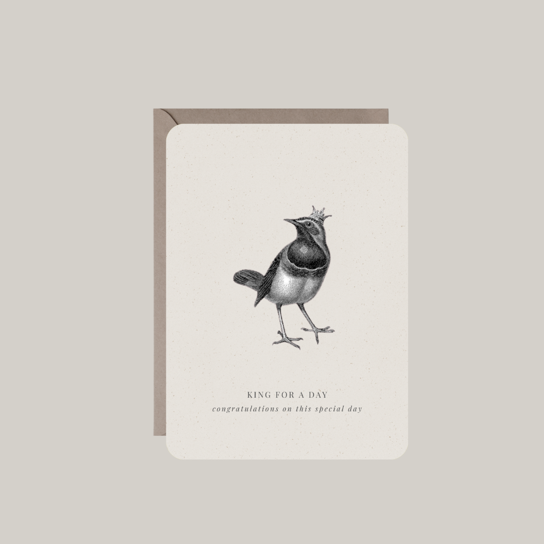 De Papierboetiek - Wholesale Congratulations Card - Card with envelope | king for a day0