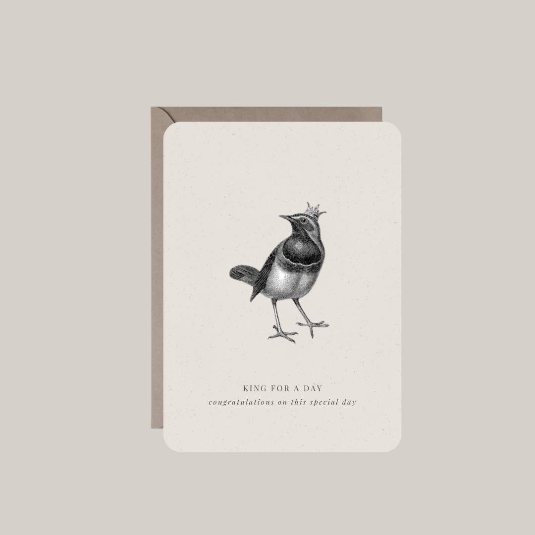 De Papierboetiek - Wholesale Congratulations Card - Card with envelope | king for a day