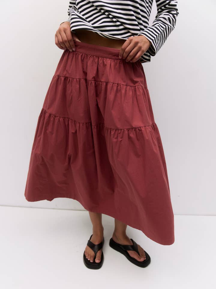 MOD REF - Vendita all'ingrosso Gonna - Donna - La Gonna Esme | Gonna Midi Arricciata12