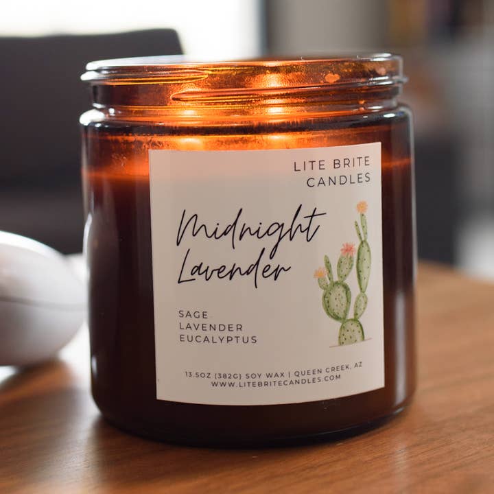 Mitternachtslavendel für den Großhandel von Lite Brite Candles