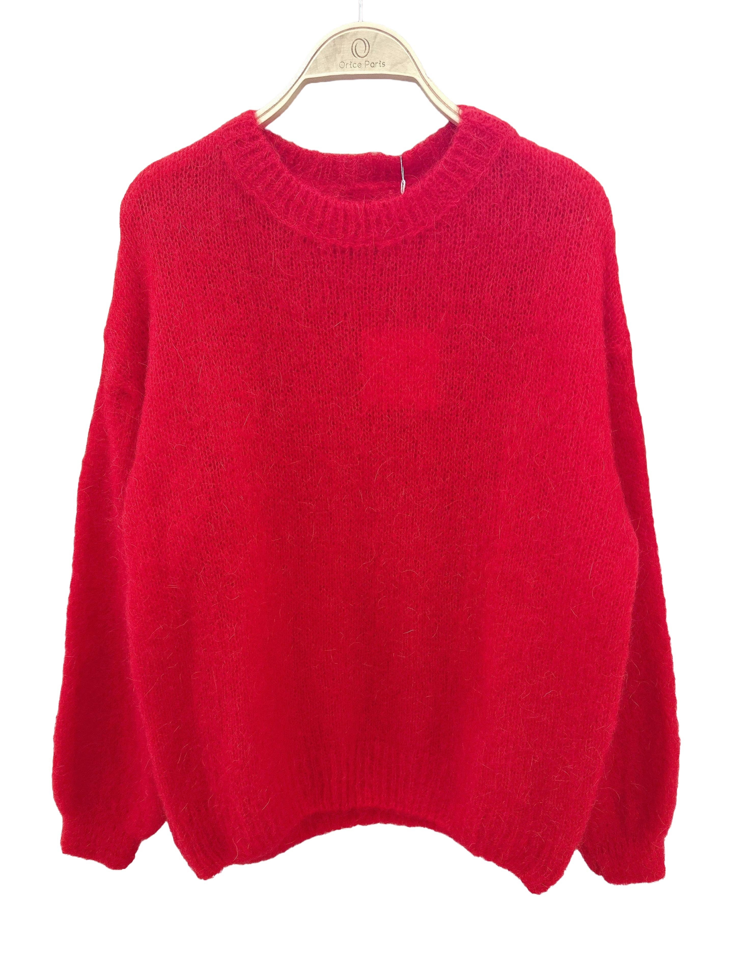 Orice - Wholesale Knit Sweater - Women's - Round neck sweater 52% baby alpaca fall/Christmas - Orice1