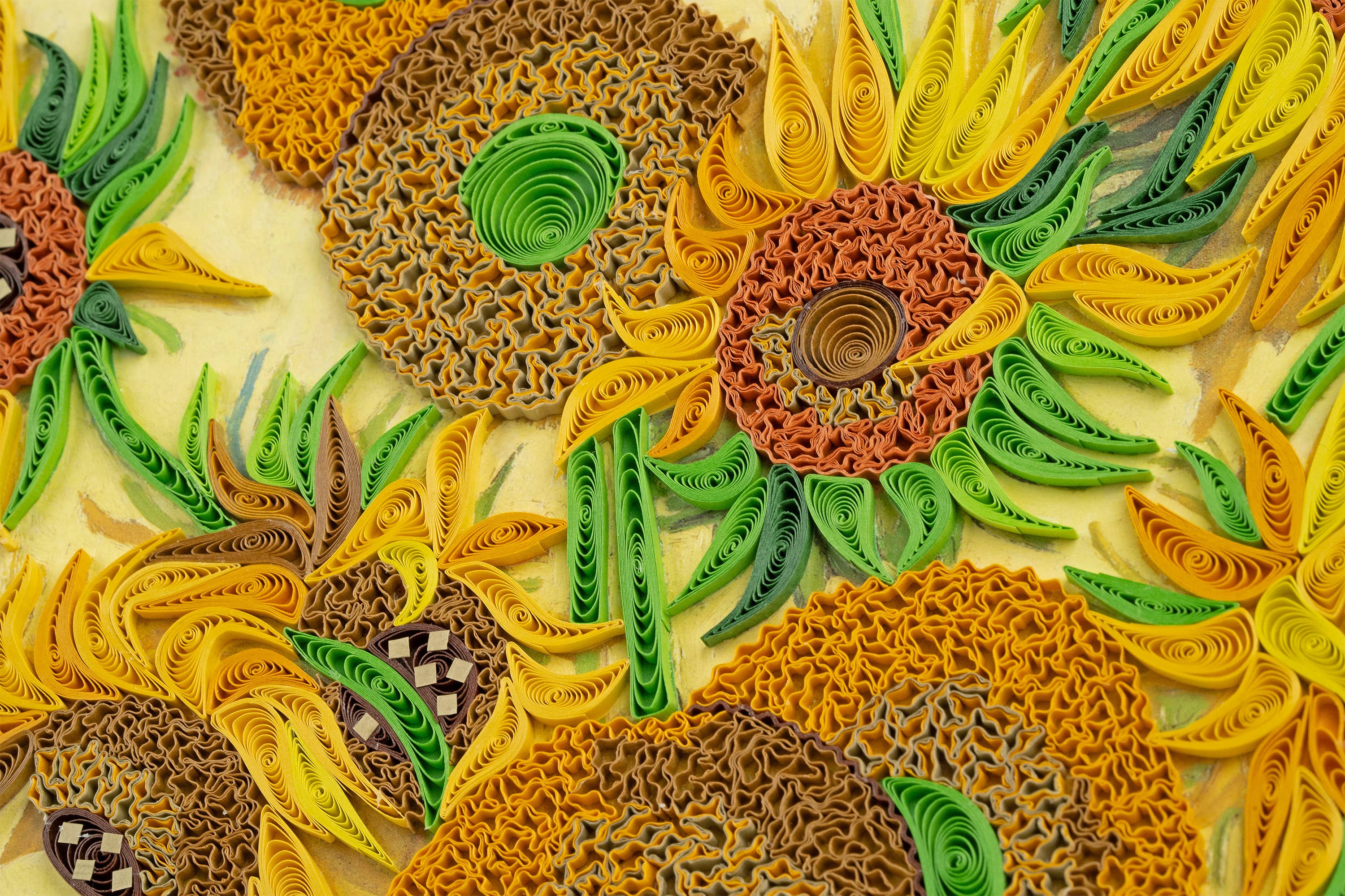 Quilling Card - Wholesale Art Print - Quilled Sunflowers, Van Gogh Art (11in.x15in.)6