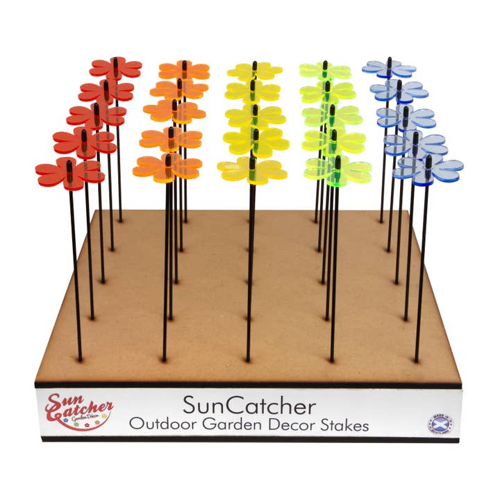 Salgsdisplay Trevor Daisy for engroshandel hos SunCatcher Garden Decor