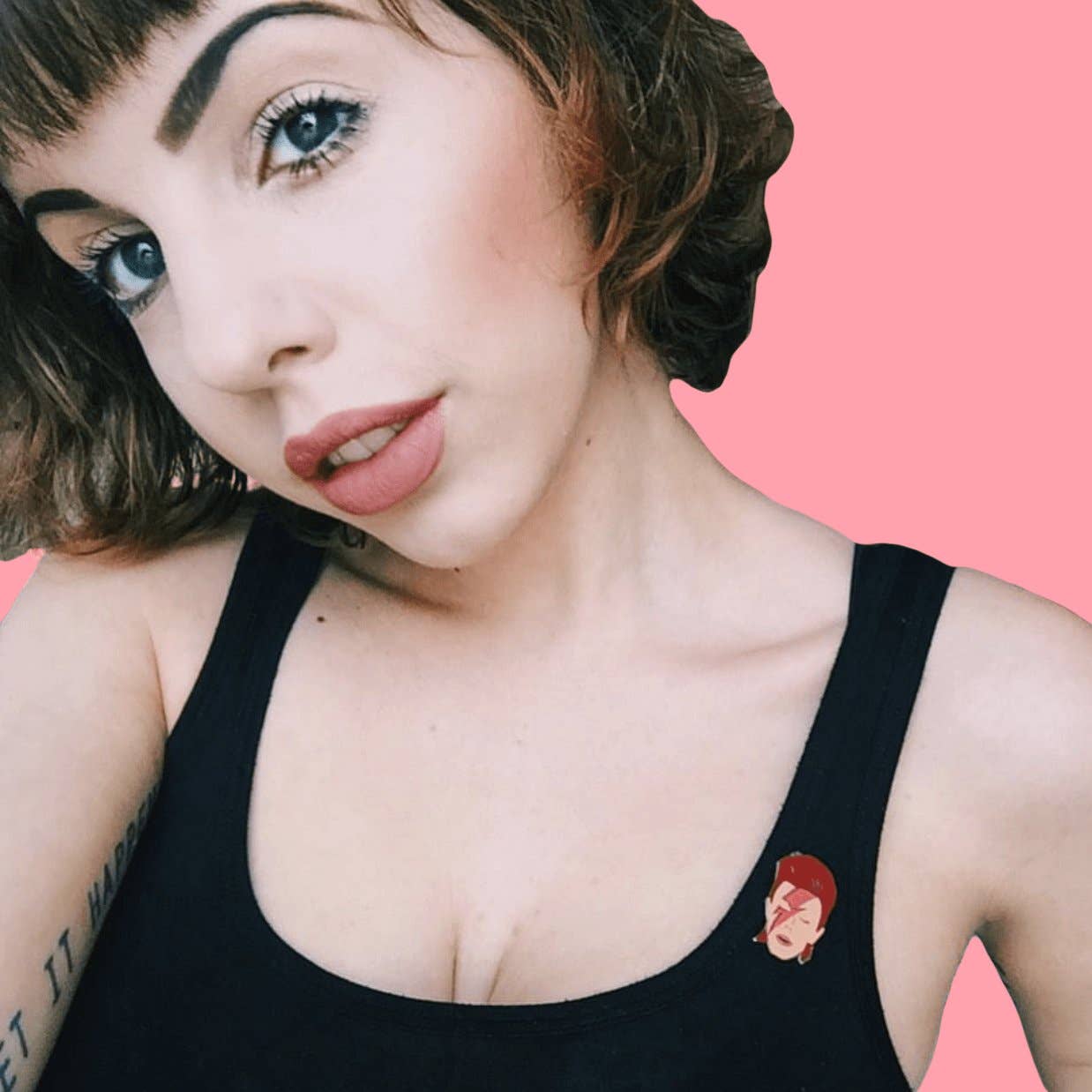 Sleepy Mountain - Wholesale Lapel Pin/Button - David Bowie Enamel Pin3