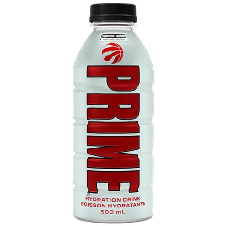 Echo Sales America - Wholesale Sports/Energy Drink - Prime Hydration NBA Toronto Raptors-White, Case 500ml 12 count
