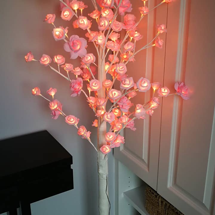 Pre-Lit Rose Lighted Tree for wholesale by Peterson Housewares & Artwares