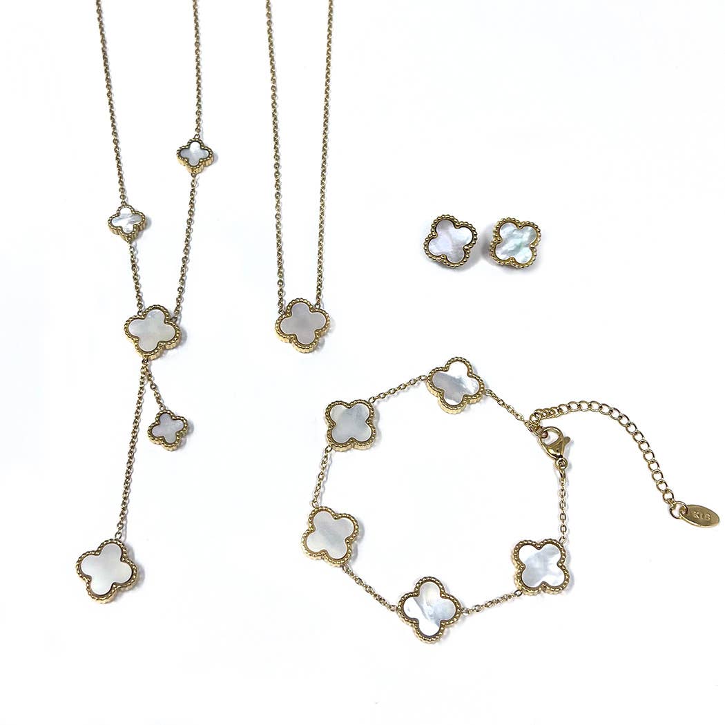 Lovethelinks Ltd - Venta al por mayor Collares con colgantes/abalorios - Collar Trébol2