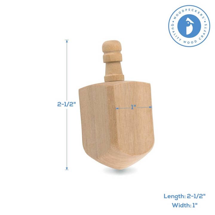 Woodpeckers Crafts - Wholesale Dreidel - Kids - Wooden Dreidel3