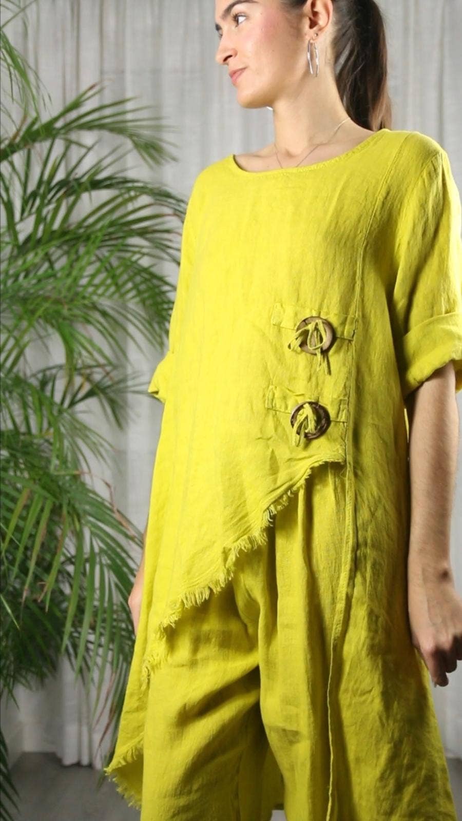 Linen & More - Wholesale Top & Pant Set (NOT Loungewear) - Women's - REF 17351 100% LINEN SET6