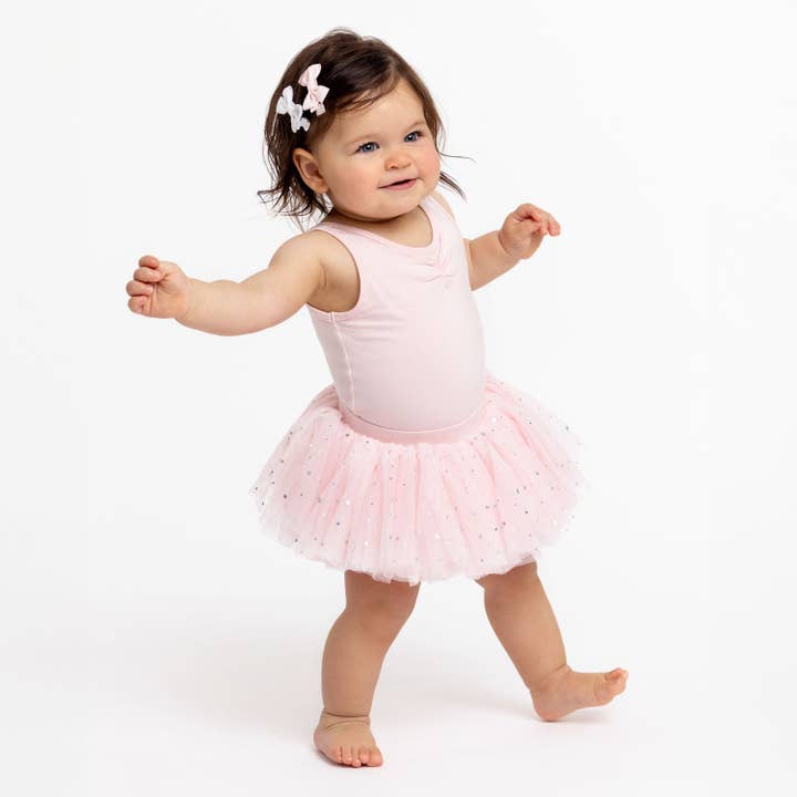 Ballet Rosa Tiny: Tutú de ballet con lentejuelas para bebé en rosa de venta al por mayor en Faire
