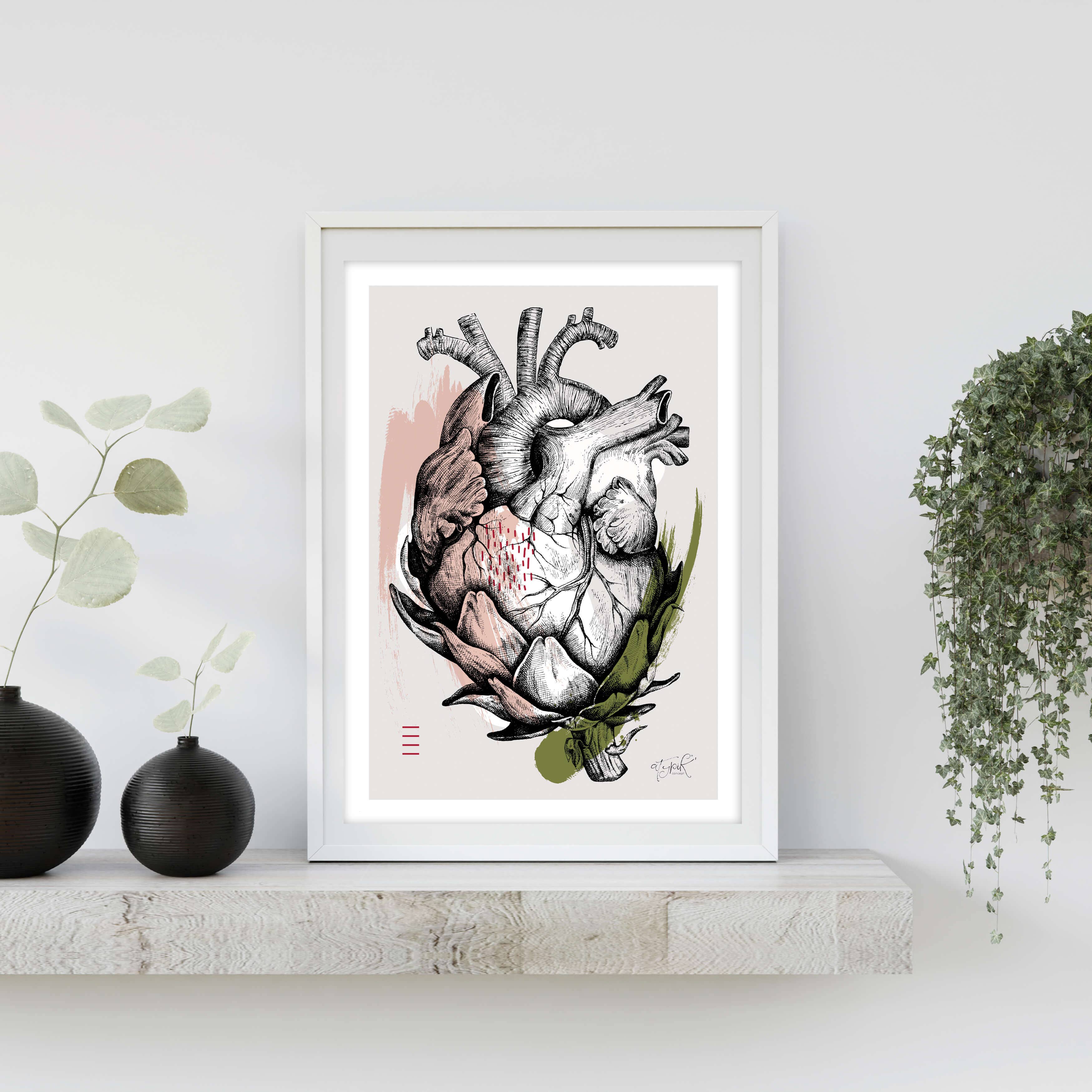Atypik' Concept - Wholesale Art Print - A4 Color Illustration – ARTICHOKE HEART0
