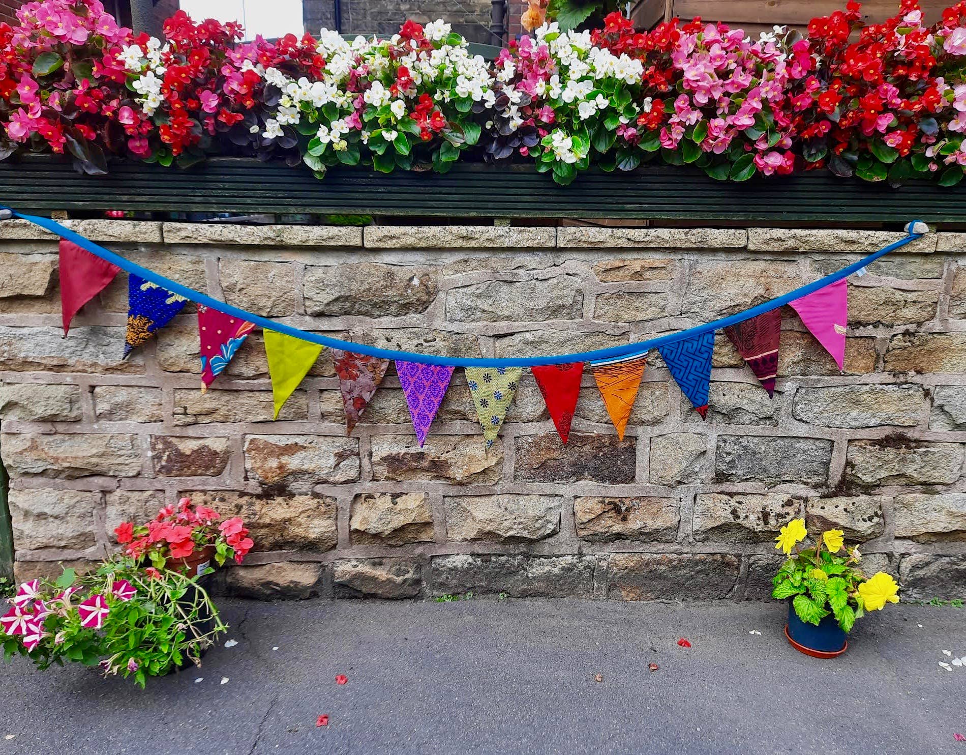 Green Frog India - Wholesale Bunting/Garland - Upcycled Sari Bunting Garlands and Pennant Flags8