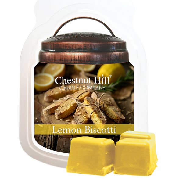 CHESTNUT HILL Candele Cera Profumata LEMON BISCOTTI 99g per la vendita all'ingrosso da parte di Candle Warmers Etc. Duftlampen & Kerzen