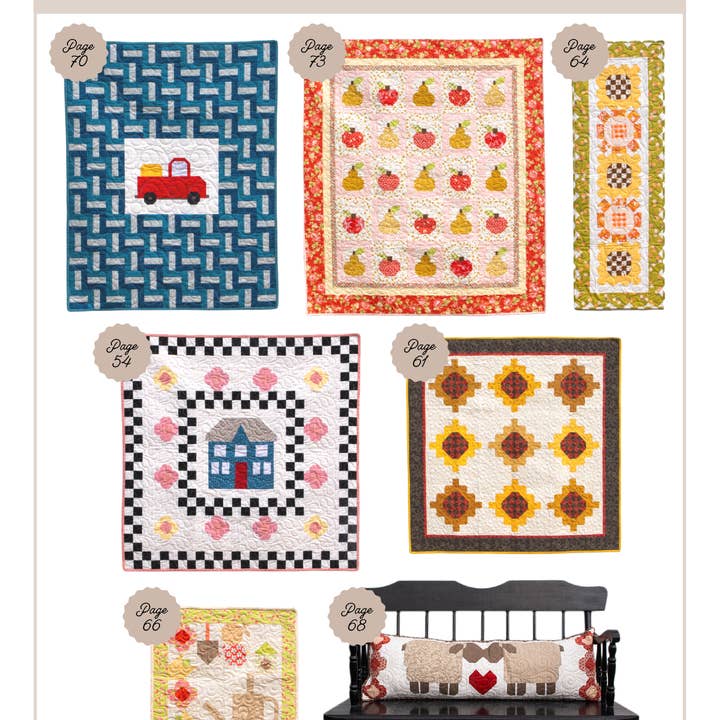 Lamb Farm Designs - Wholesale Quilt - Summer on the Farm Quilt Pattern Book5