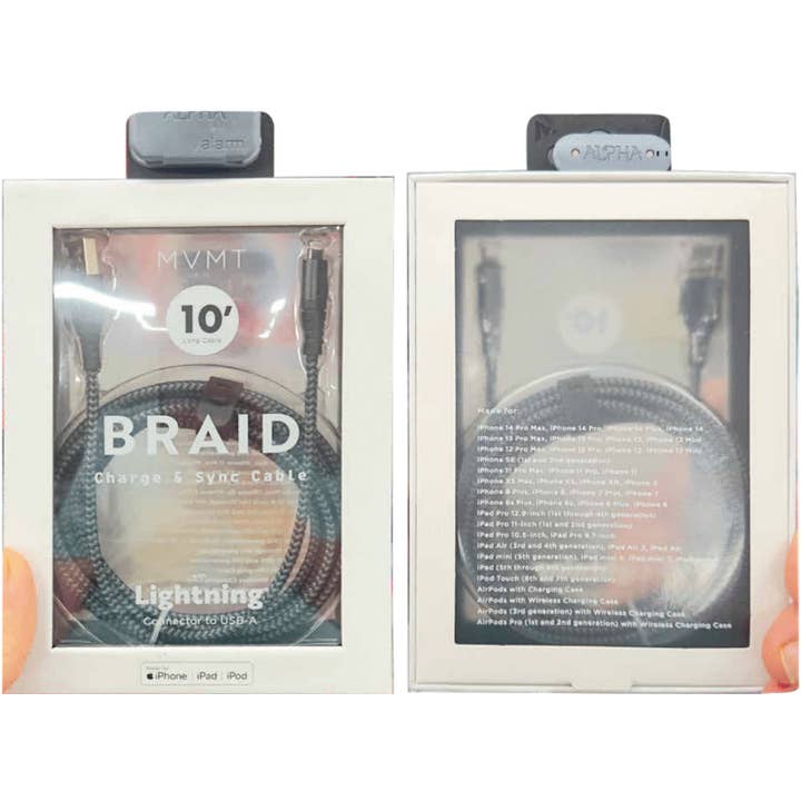 LAX Gadgets - Vendita all'ingrosso Cavo di ricarica - Cavo di ricarica rapida Apple MFi per iPhone LAX 4Ft confezione al dettaglio5