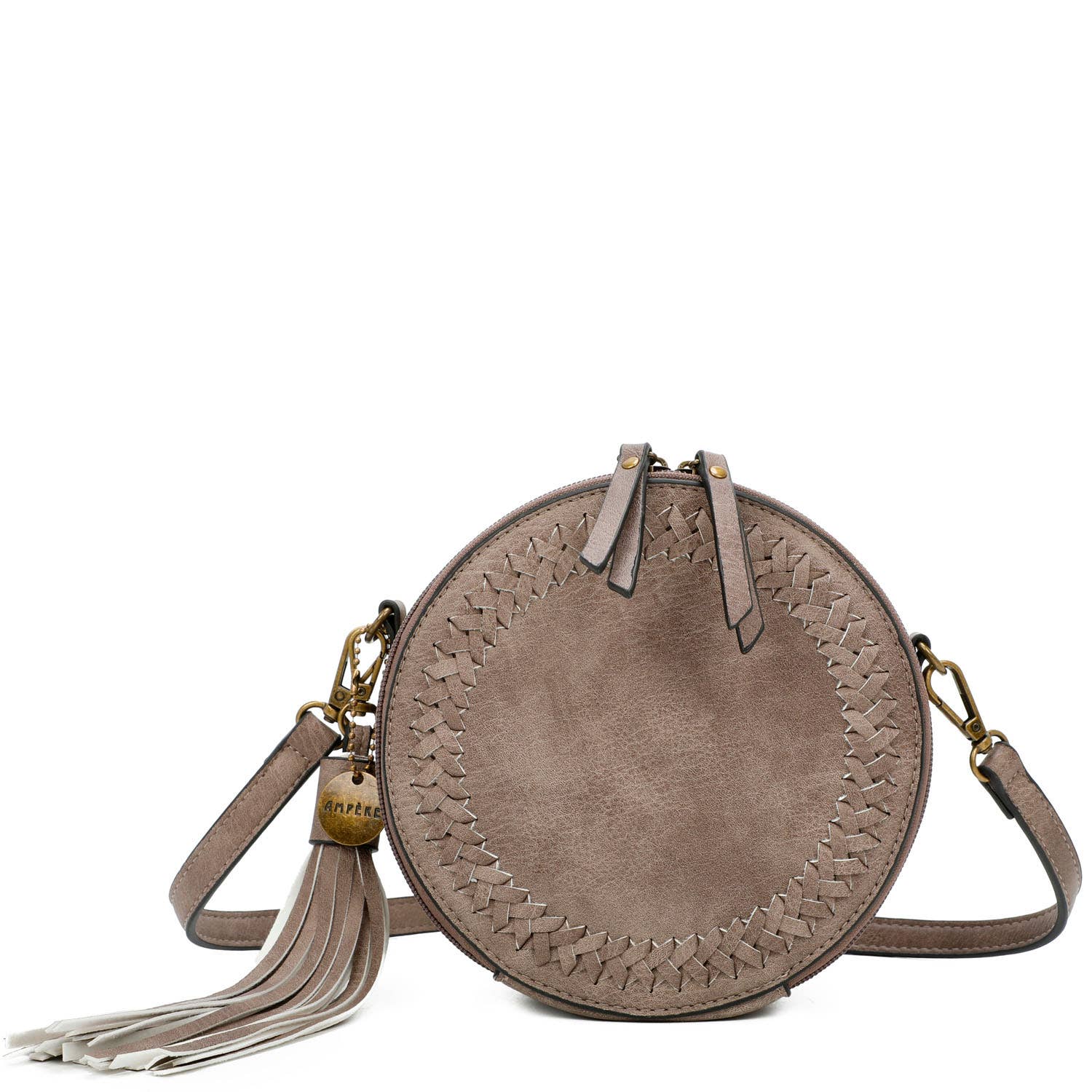 AMPERE CREATIONS – wholesale Axelväska - Dam – Suzie Classic Vegan Lädervävd rundad crossbody-väska6