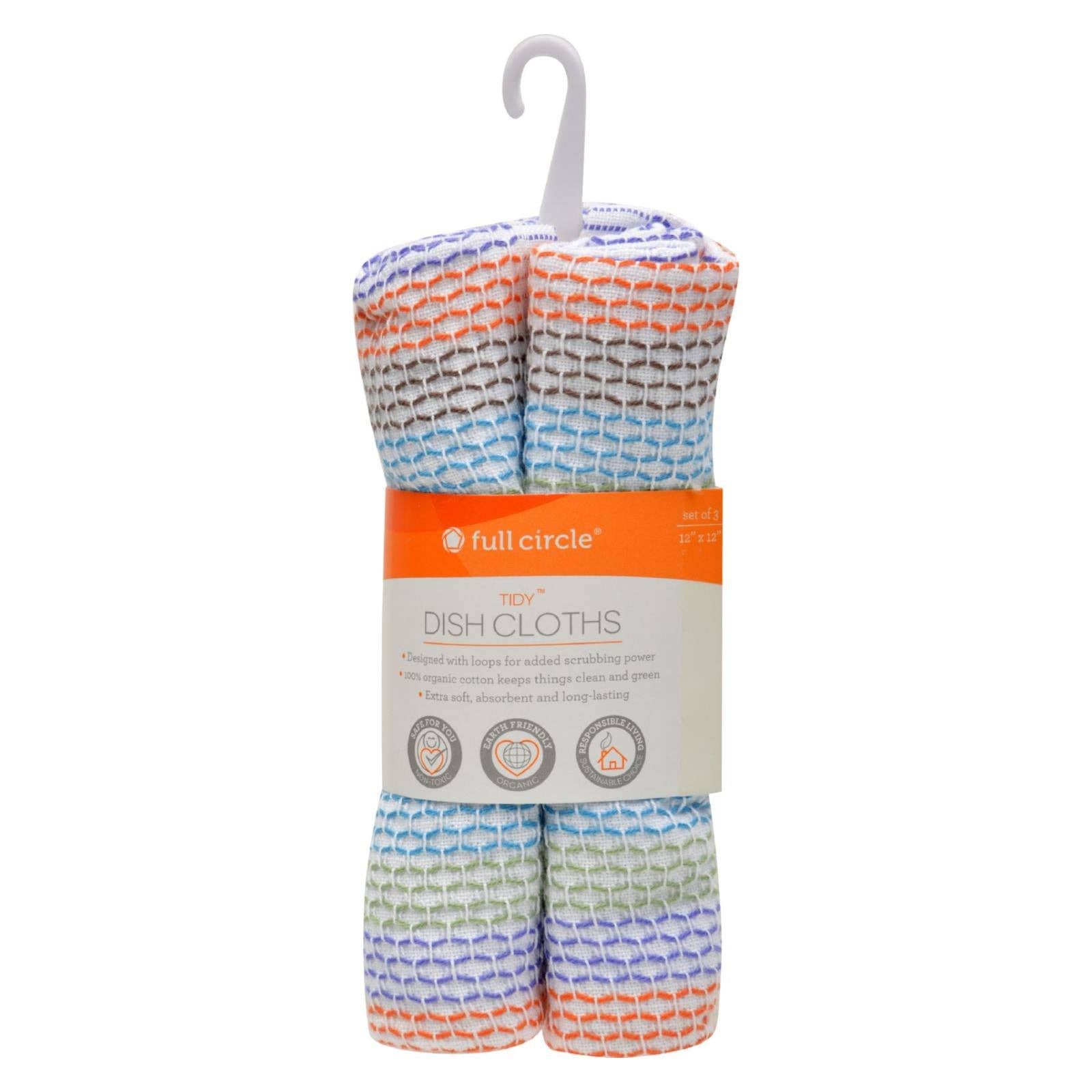 Ware Spark - Wholesale Dishcloth - Full Circle Home Tidy Dish Cloths - 12 Inch X 12 Inch - Case Of 12 - 3 Pack1