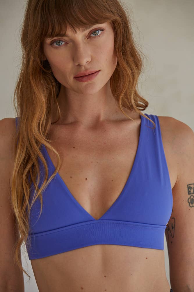 By Together - Vente Brassière – femme - Débardeur brassière sans couture en maille à col en V profond - Dealbreaker By Together22