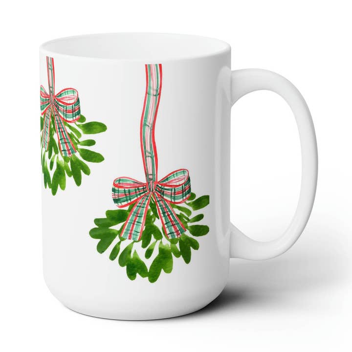 Kiss Kiss Mistelten Keramisk Julekrus for engroshandel hos The Muddy Dog