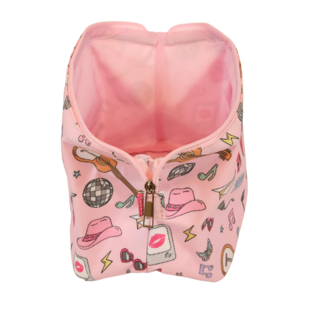 June Apothicarie - Wholesale Toiletry Bag - Unisex - Eras Music Wire Top Perfect Makeup Bag4