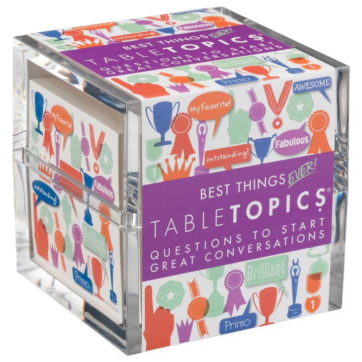 TABLETOPICS BEST THINGS EVER - Conversation Starter Game for wholesale by TableTopics