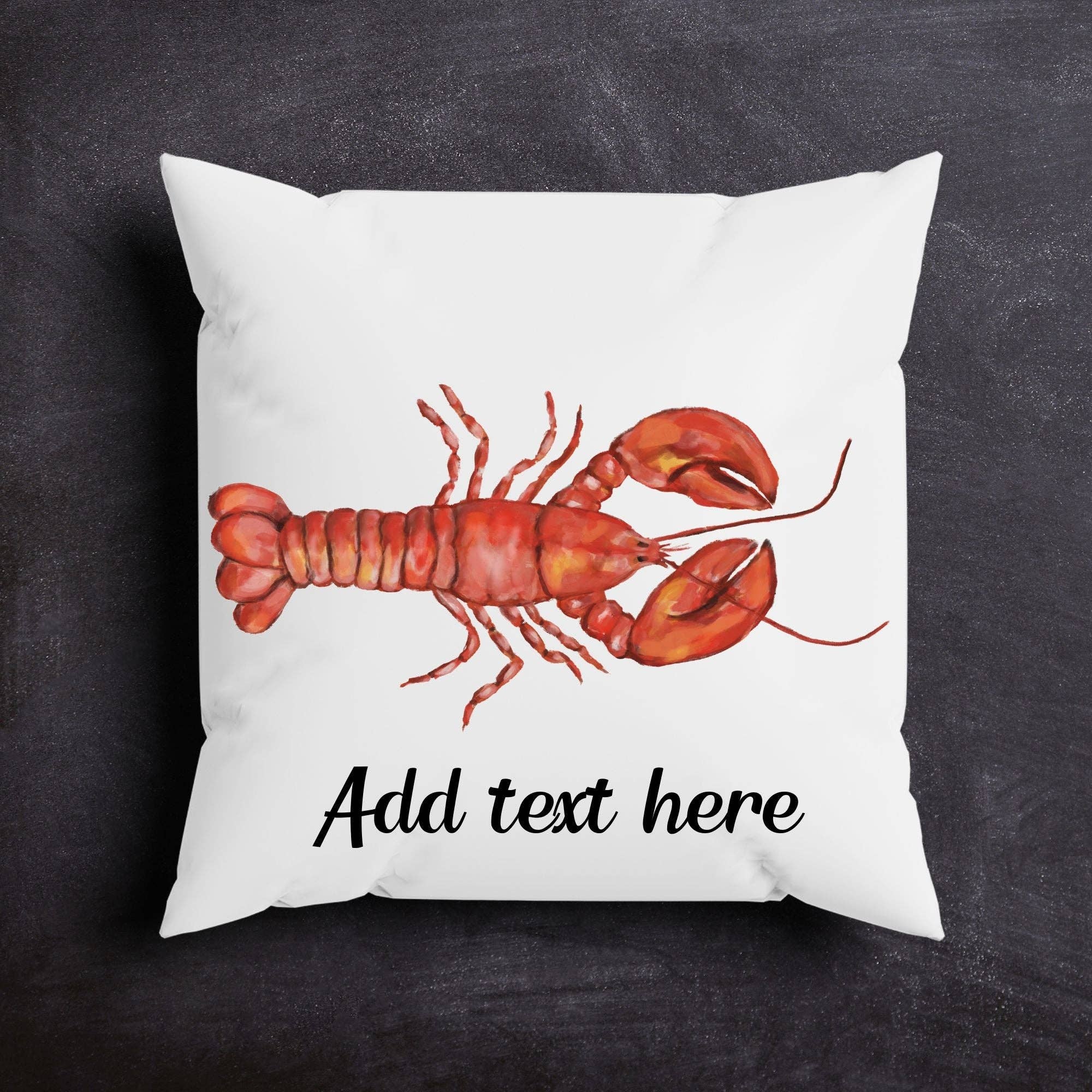 MerikaArt - Wholesale Throw/Decorative Pillow - Red Lobster Pillow0