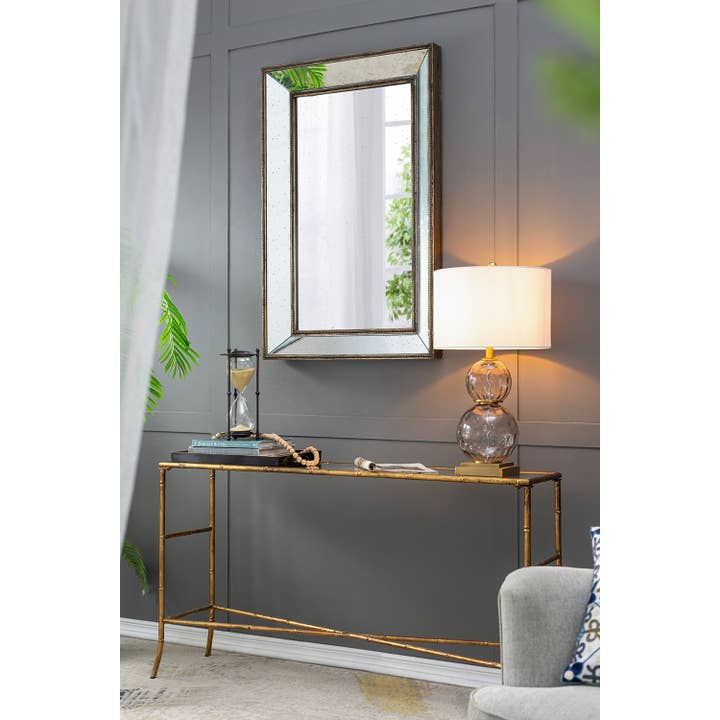 A&B Home Group Inc. - Wholesale Wall mirror - 27.6x3.2x43.3" MDF Antiqued Beveled Wall Mirror7