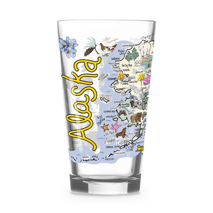 Verre Fishkiss Alaska 16 oz pour la vente par Wet-it!