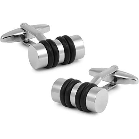 Gemelos de Camisa Tubular Plated Black 17x9mm para venta al por mayor de Beclosetoyou