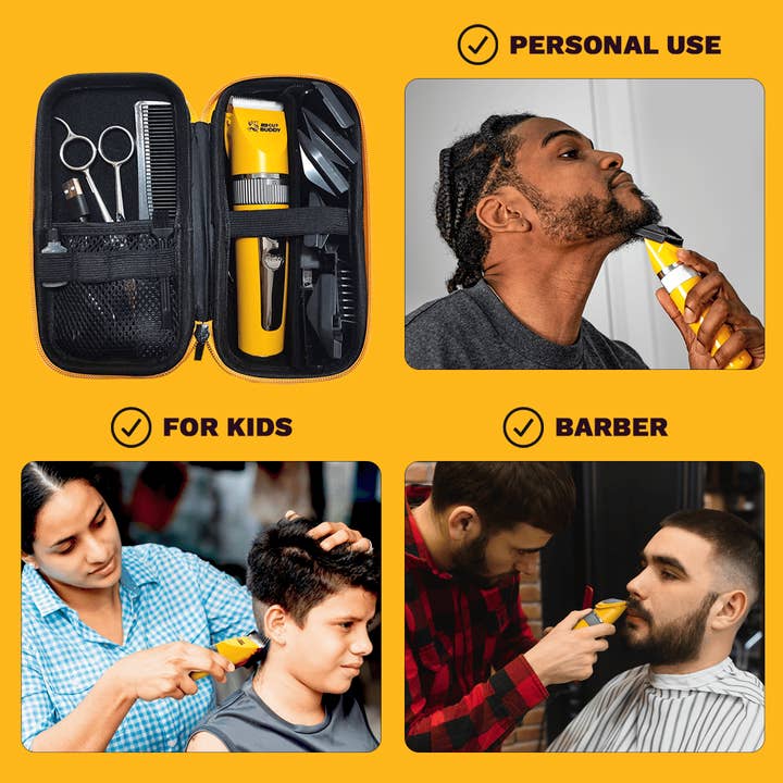 The Cut Buddy - Wholesale Clippers - Men's - Cordless Hair and Beard Clipper with Scissors + Case4