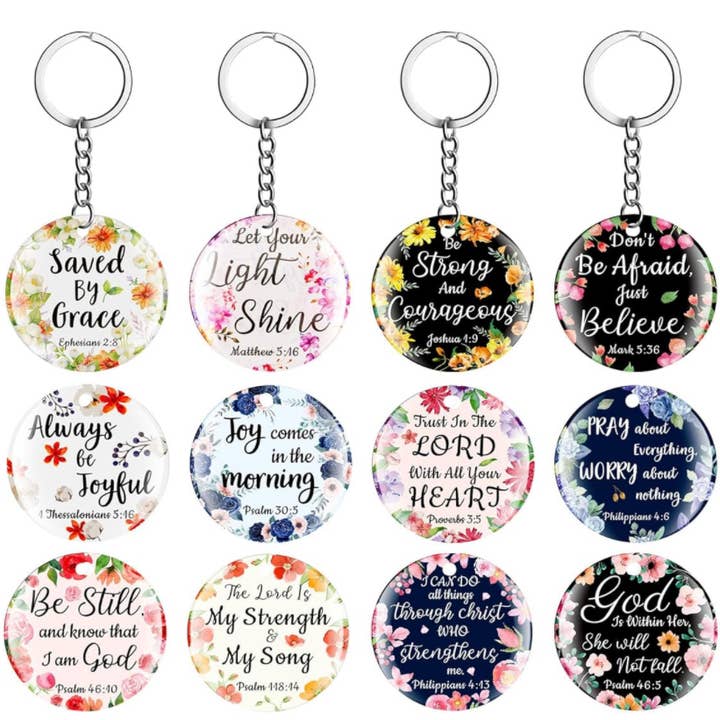 Mississippi Hippie Designs,LLC - Wholesale Keychain - Women's - Scripture bible verse keychains