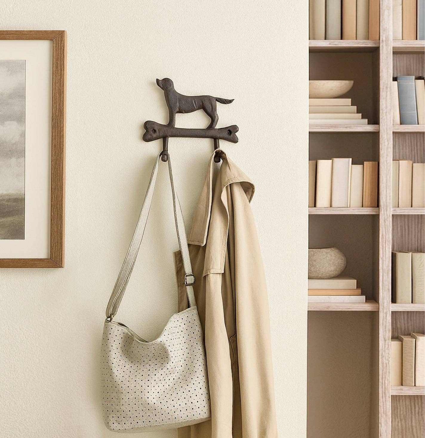 NACH – wholesale Väggkrok – Hundben 2 krokar Gjutjärnsställ1