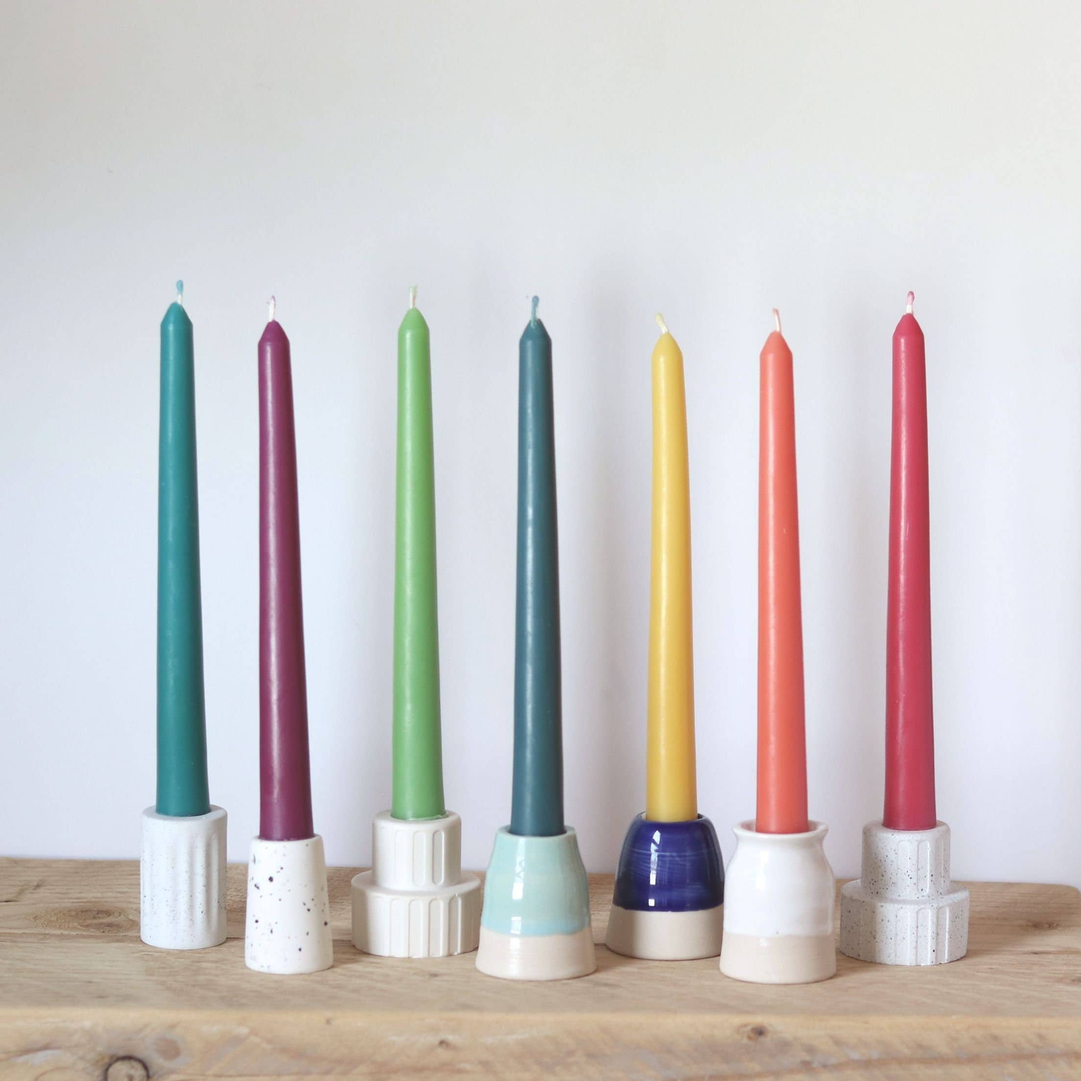 Five Bees Yard - Wholesale Tapered Candle/Candlestick - Spring & Summer Taper Beeswax Candles | Dinner Candles0