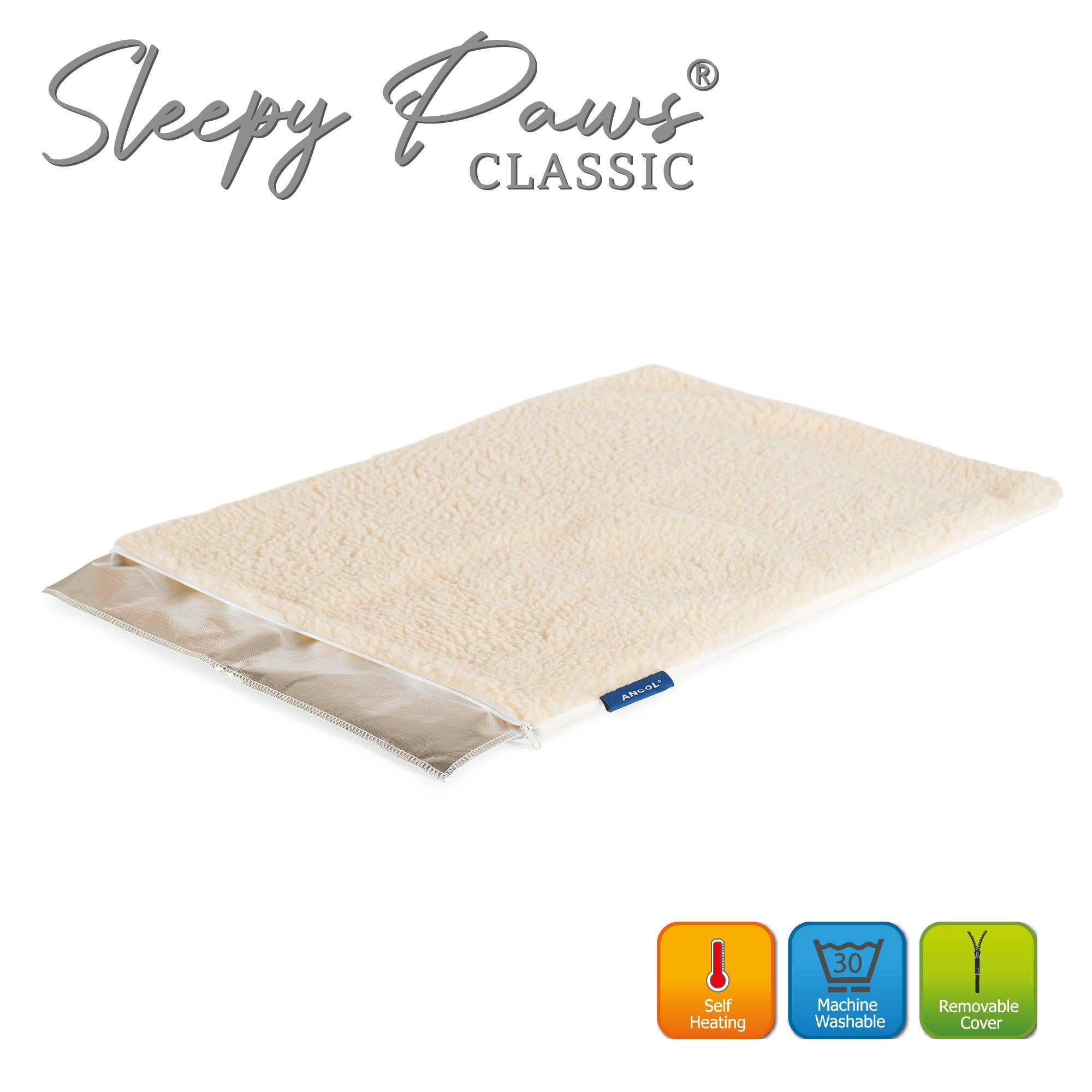 Ancol Pet Products Ltd - Wholesale Bed voor huisdieren- Kat/hond - Zelfverwarmend kussen voor huisdieren in S/M/L0