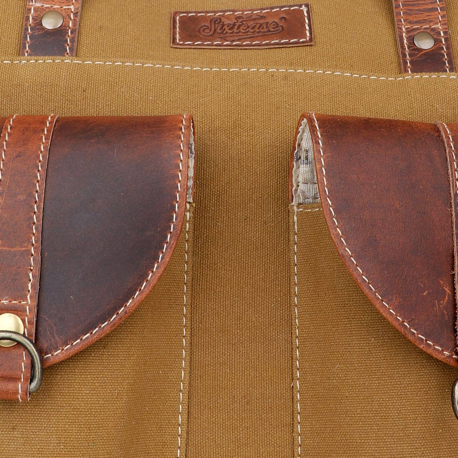 Sixtease Bags USA – wholesale Bärkasse - Dam – Tygväska för kvinnor i duk och läder - Coyote/Rose Ebony5