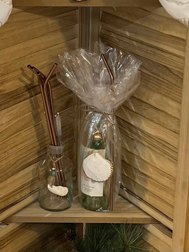 The Gilded Shell - Venta al por mayor Adornos - Adorno navideño costero de vieira dorada4