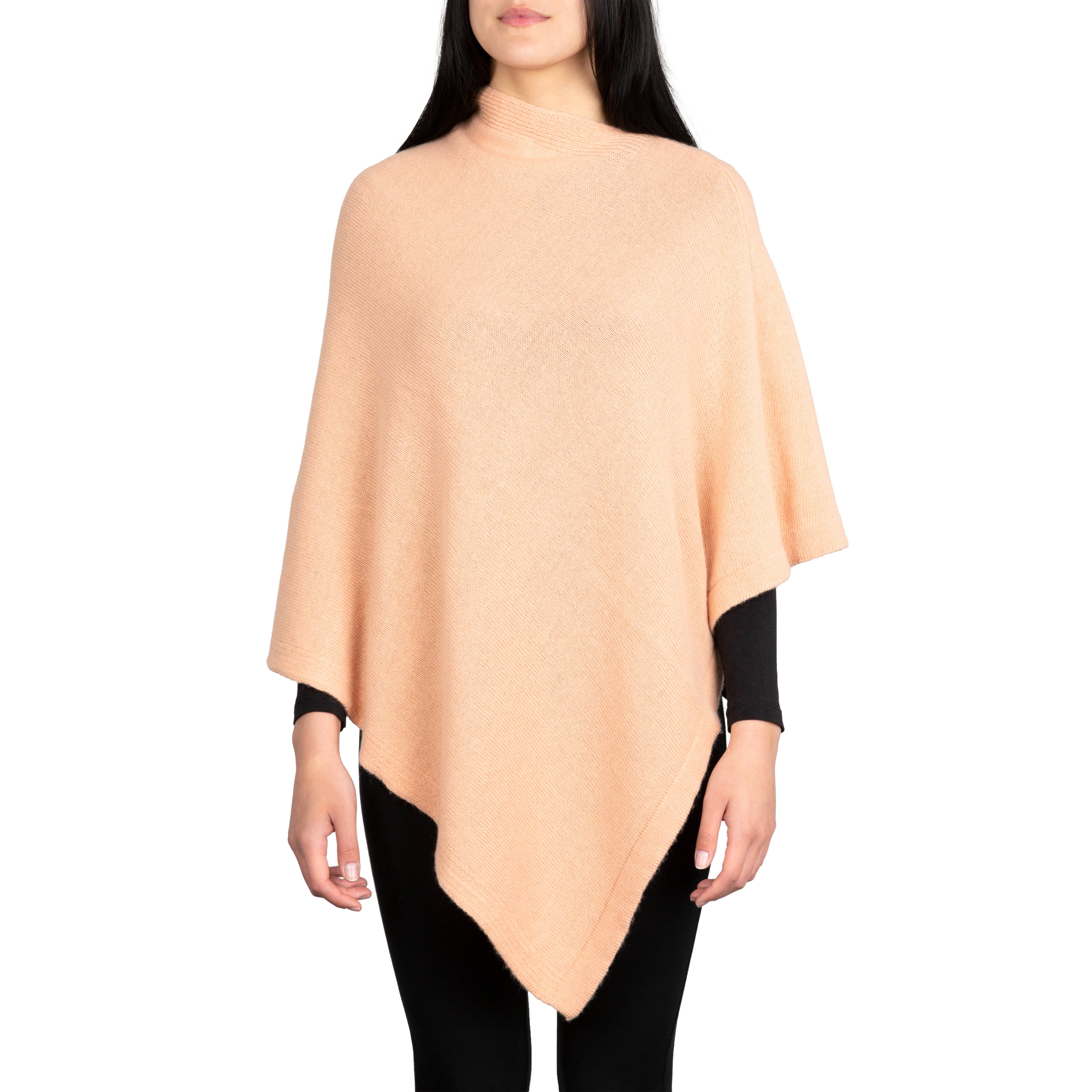 Assia di Brunetti Federica e C. s.a.s. – Engroshandel Poncho - Dame – Moon klassisk firkantet poncho i kashmirblanding12