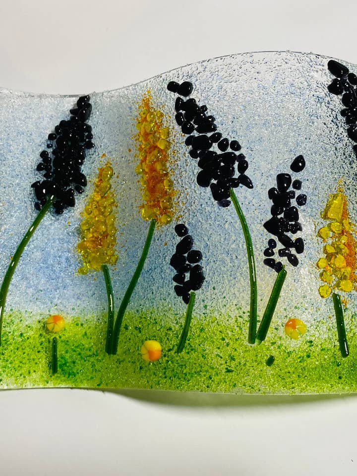 Fleurs debout pour la vente par Ally Glass Studio