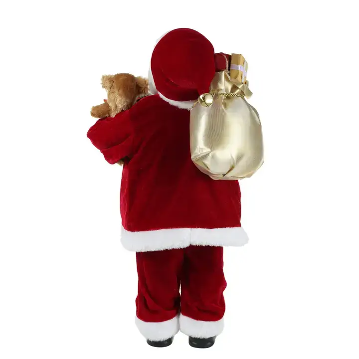 SINT - Wholesale Christmas Decoration - SINT 18 Inch Christmas Standing Santa Claus Doll Statue Figurine Ornament19